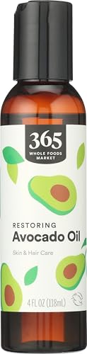 365 by Whole Foods Market Restoring Avocado Body Oil for Skin and Hair, 4 Fl Oz