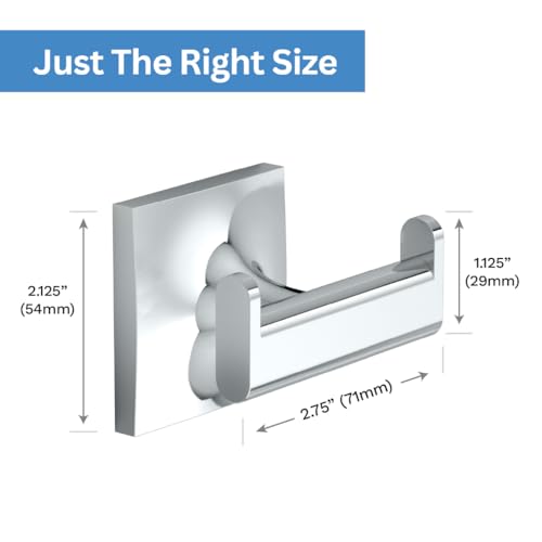 Gatco Waterline Chrome Wall Mounted Robe Hook for Towels
