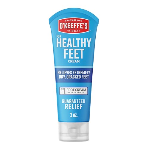 O'Keeffe's Healthy Feet Cream for Extremely Dry Feet, 3 oz Travel Tube