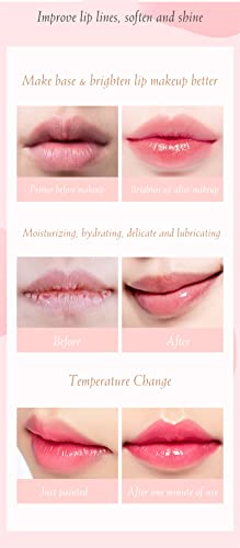 Mrettick 3-Pack Hydrating Lip Oil, Temperature Color Changing Gloss