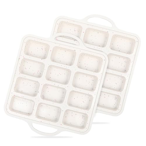 Silicone Mini Loaf Pan Set - 12-Cavity Non-Stick Baking Mold