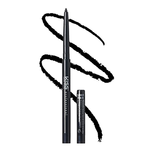 Kiss New York Pro Intense Waterproof Gel Eyeliner Pencil with Sharpener