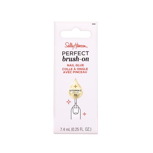 Sally Hansen Brush-On Nail Glue with Vitamin E & B5 Formula