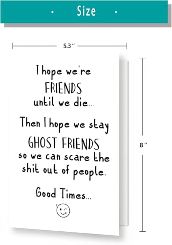 Funny Birthday Card for Best Friend - Hilarious Blank Friendship Greeting Card