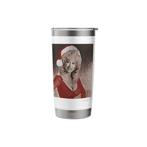 Dolly Parton Red Insulated Stainless Steel Tumbler 20oz White Variation