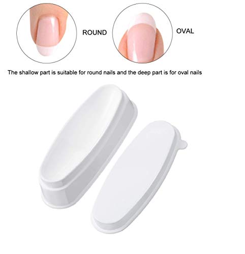 Armear Nail Dipping Powder Tray French Manicure Mold Tool