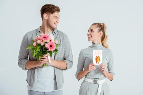Funny Valentine's Day Card for Him - Naughty Joke with Envelope