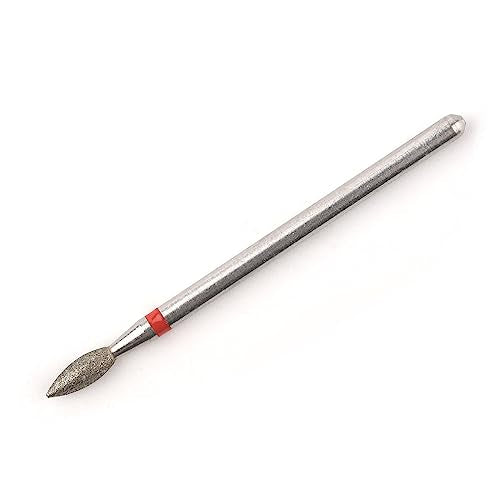 Rolabling Flame Diamond Nail Drill Bit - 3/32" Fine Grit Tungsten Steel Gel Remover