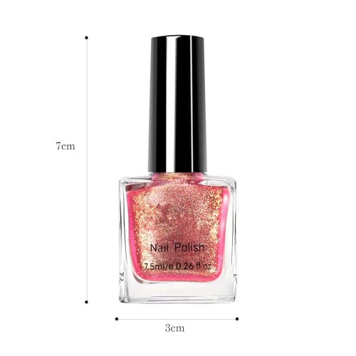 Yimart Holographic Chameleon Gel Nail Polish 7.5ml Sparkly Iridescent Chrome Glitter