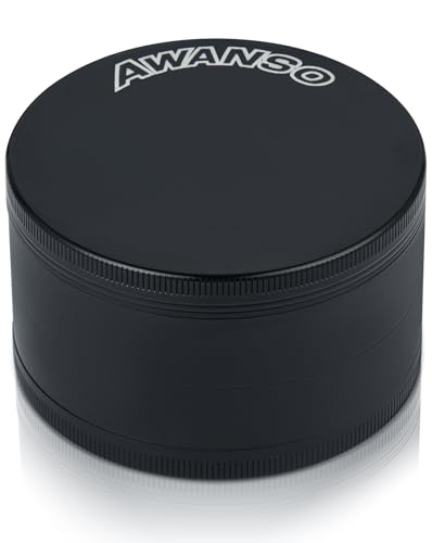 Awanso 2.5" Zinc Alloy Chili Spice Grinder, Durable Screen-Free Kitchen Tool