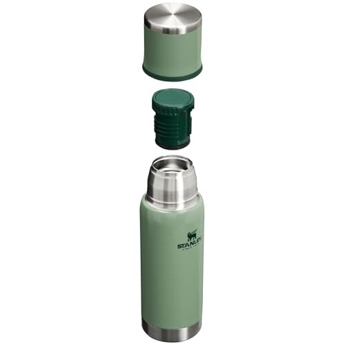 Stanley Adventure to Go Insulated Travel Tumbler - 17 OZ - Leak-Resistant Stainless Steel Insulated Bottle with Insulated Cup Lid and Splash-Free Stopper, Hammertone Green, 10-10816-001
