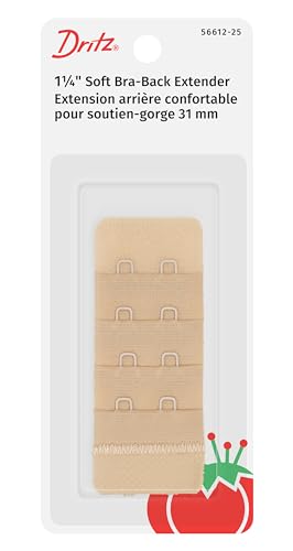 Dritz 1-1/4" Beige Bra Extender for Comfort & Fit