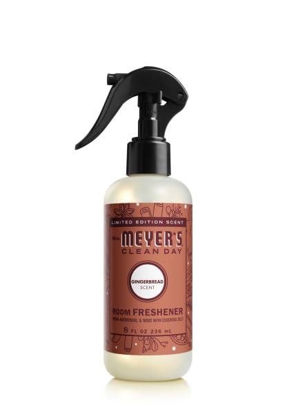 Mrs. Meyer’s Gingerbread Room Freshener & Air Spray, Limited Edition, 8 fl oz, Pack of 6