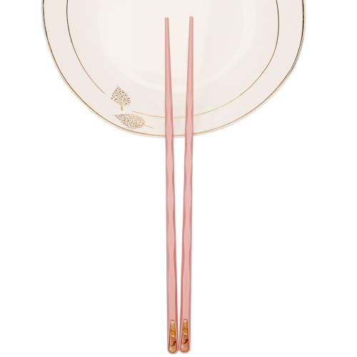 Wavy Reusable Fiberglass Chopsticks - 10 Pairs, Non-Slip, Dishwasher Safe