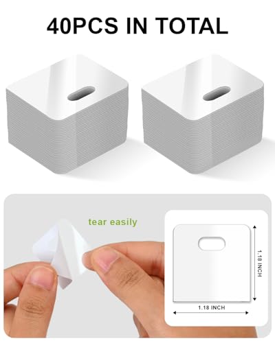 40 Pcs Vertical Blind Repair Tabs - Transparent PVC Stickers