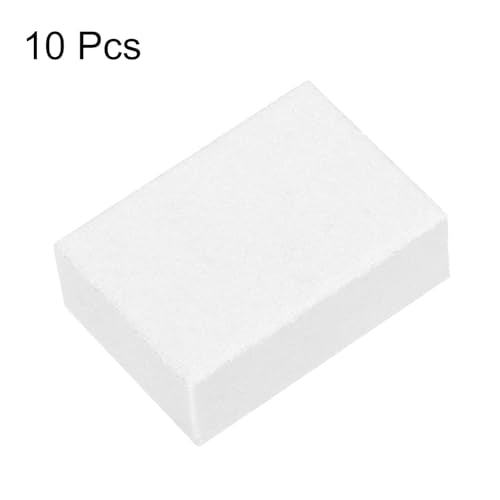 HARFINGTON 10pcs Nail Buffer Blocks 120 Grit Sanding Sponges White