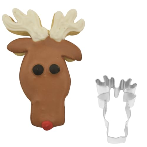 Reindeer Cookie Cutter 3.5 Inch Christmas Baking Tool for Cookies Fondant Crafts