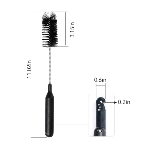 Vataim Vacuum Cleaner Cleaning Brush - 2 Pack, 11 Inch 2-in-1 Tool for Hair & Dust