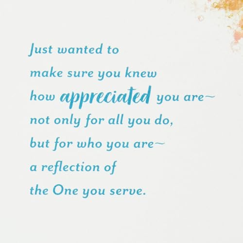 Thank You Card for Minister - Making a Difference (Pack of 2)
