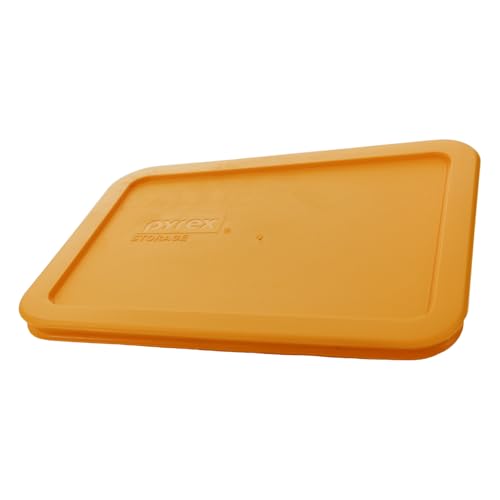 Pyrex 7210-PC 3-Cup Lemon Drop Yellow Replacement Lids (2-Pack)