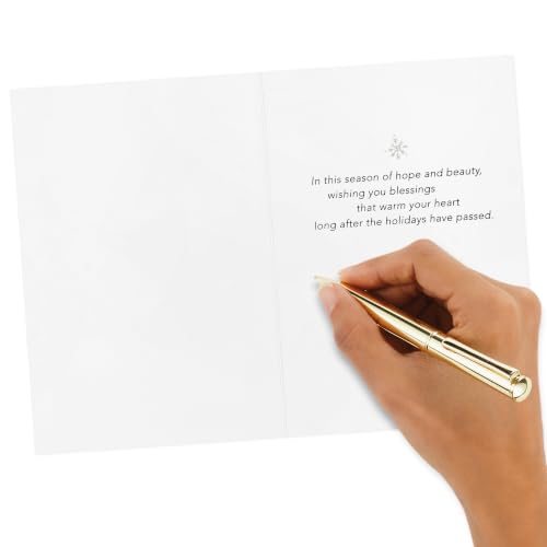 Holiday Watercolor Nature Religious Card Pack - Assorted Christmas Cards 16-Pack