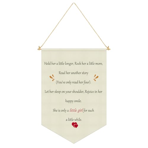 Girls Room Wall Decor Banner - Nursery Pennant Flag for Kids