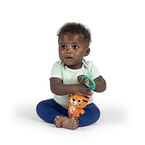 Bright Starts Jingle Joy Tiger Reach & Rattle Toy for Strollers