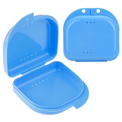 Ceonam Orthodontic Retainer Case 2 Pack - Ventilated Mouthguard Box
