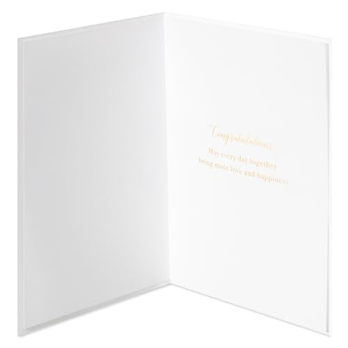 Elegant Handmade Papyrus Wedding Card - Love & Happiness