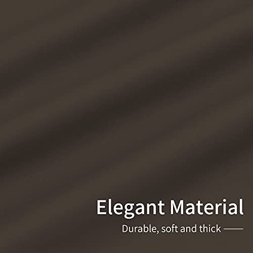 Easy-Going Thermal Blackout Curtains, Grommet Top, Coffee, 42x72 in (2 Pack)