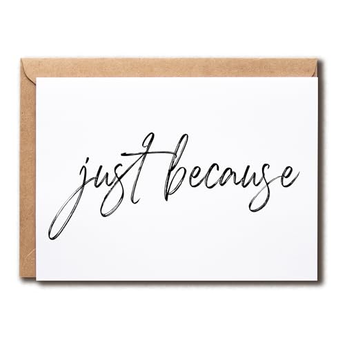 Minimalist Thinking of You Greeting Card - 5x7 Blank Inside
