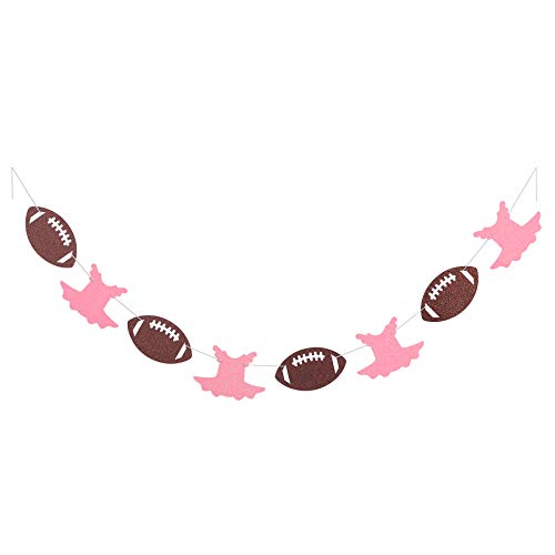 Gender Reveal Banner with Football and Tutu Cutouts - DIY Garland