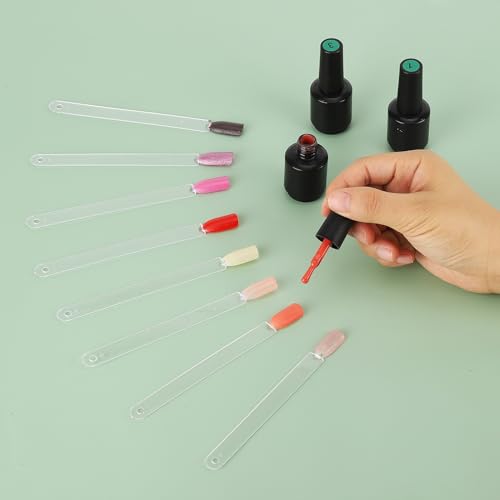 150 Nail Swatch Sticks with Ring - Black Nail Polish Sample Display