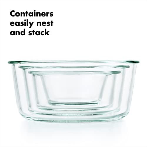 OXO Good Grips 4-Cup Round Airtight Glass Food Storage Container