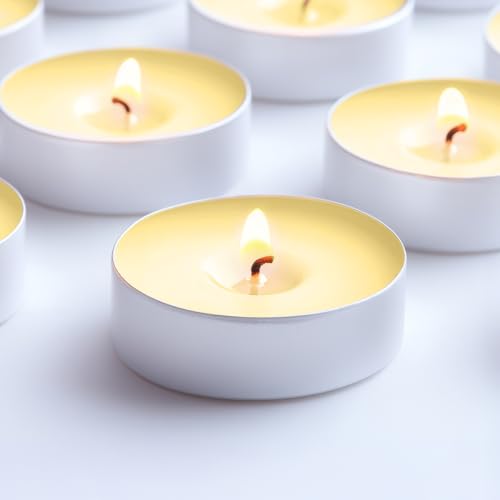 DecorRack French Vanilla Scented Tealight Candles - 30 Pack