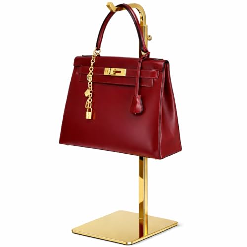 Adjustable Gold Table Banner Stand & Purse Holder - Sleek Design