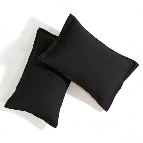 SDAPNAY King Size Black Duvet Cover Set - 3-Piece Soft Microfiber Bedding