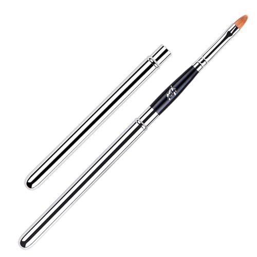 Retractable Lip Brush with Cap Soft Travel Makeup Applicator for Lipstick