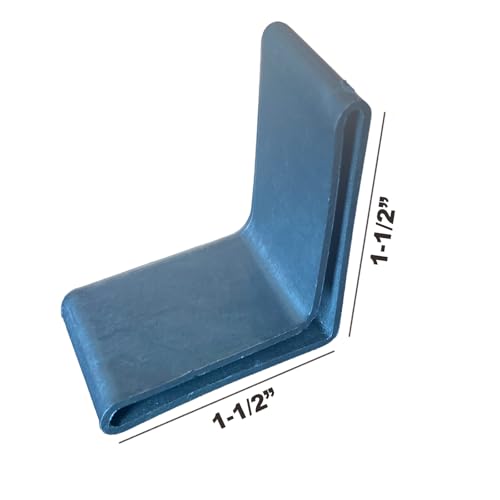 ELEPFEET 4PCS Rubber End Caps for 1.5" x 1.5" Angle Iron Metal Bed Frames