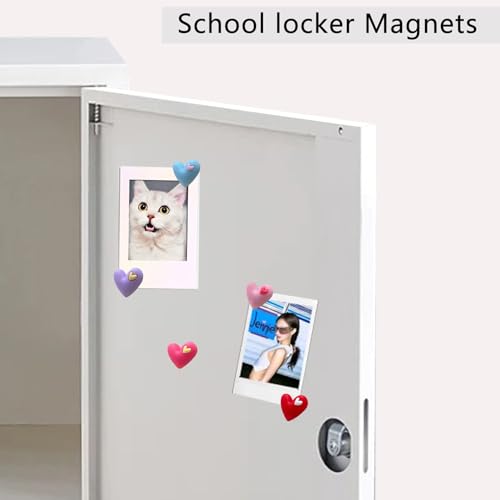 Colorful Heart-Shaped Refrigerator Magnets Set - 20PCS