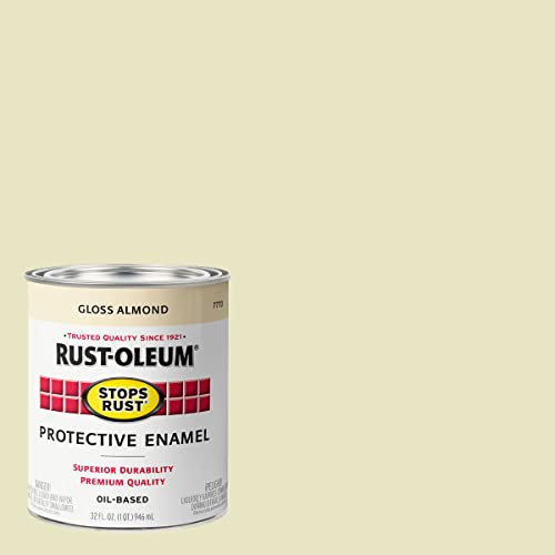 Rust-Oleum Stops Rust Protective Enamel Paint Gloss Almond 32 Fl Oz