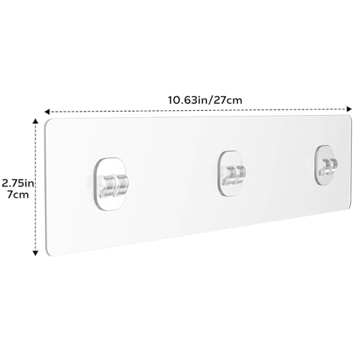 Orimade 2 Pack Waterproof Adhesive Wall Hooks for Bathroom & Kitchen Organizer