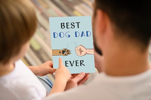 Cute Dog Dad Father's Day Card - Best Dog Dad Ever Gift