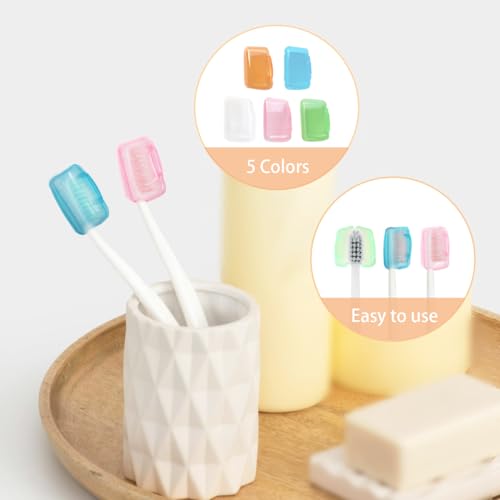 ZYYC Portable Toothbrush Cap Covers, 10 Pack Ventilated Travel Toothbrush Head Cases