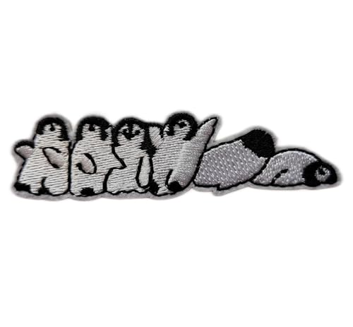 Happy Penguin Embroidered Patch - Iron On & Sew On for DIY