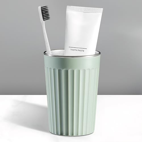 Elivida Reusable Green Stainless Steel Toothbrush Cup Holder