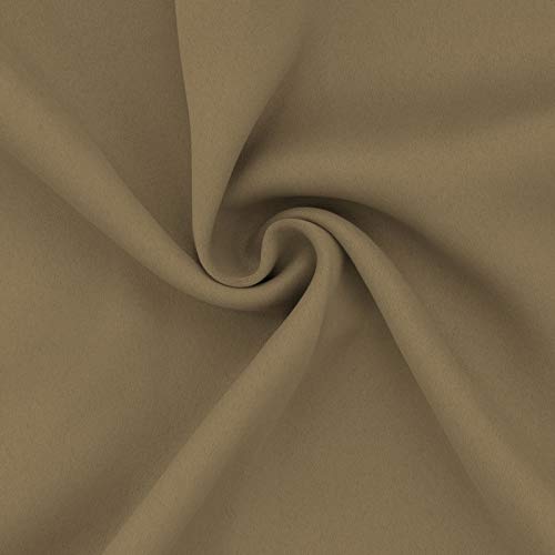 Easy-Going Thermal Blackout Curtains Set, 2 Panels 52x108 in, Tan