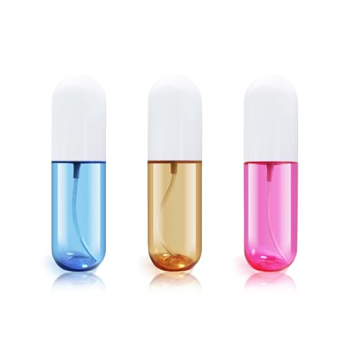 YOCASII 3PCS Mini Travel Spray Bottles, 1.9oz Clear Leak-Proof Atomizers