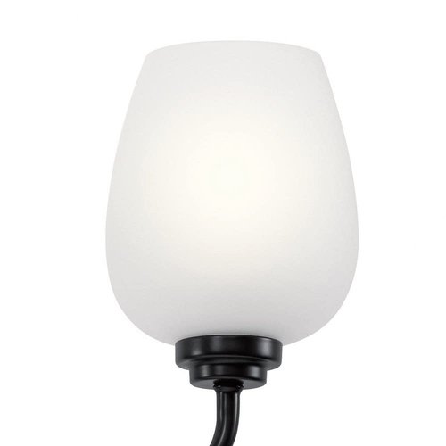 KICHLER Valserrano 10 inch Wall Sconce 1 Light with Clear Seeded Glass in Brushed Nickel