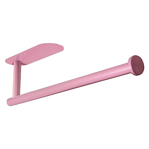 YeeBeny Pink Paper Towel Holder - Self-Adhesive or Drilling Mount